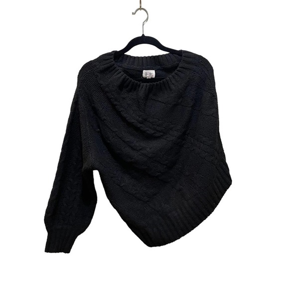 Bibi Off the shoulder sweater black size small - Picture 1 of 5